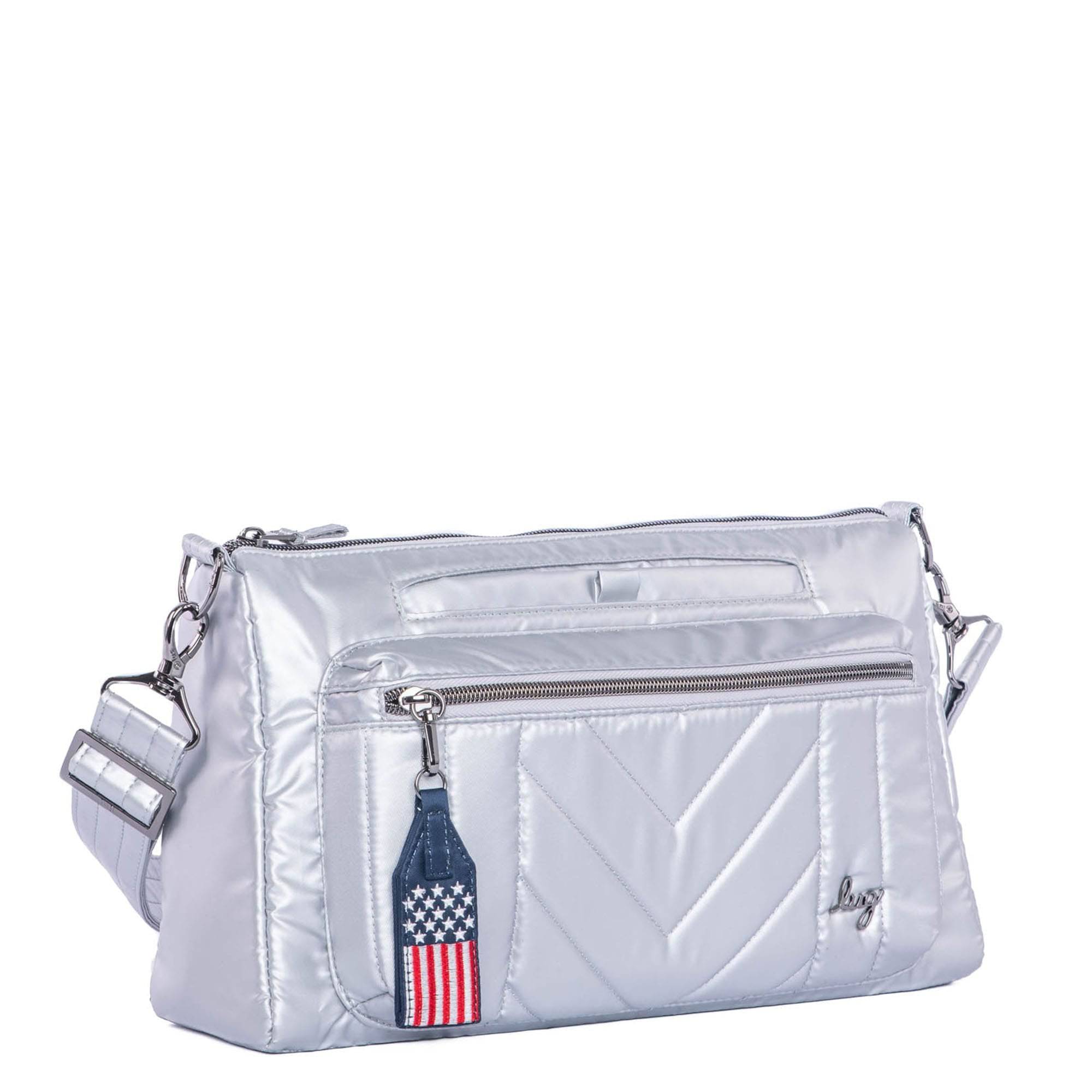 Stretch LE Crossbody Bag - METALLIC SILVER - StretchLE_MetallicSilver_02